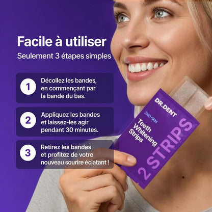 Bandes Blanchissantes Dentaires Dr Dent – Sourire Éclatant