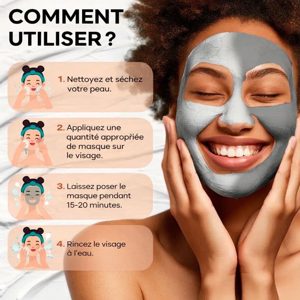 Masque Facial à l’Argile Volcanique d’Alaska