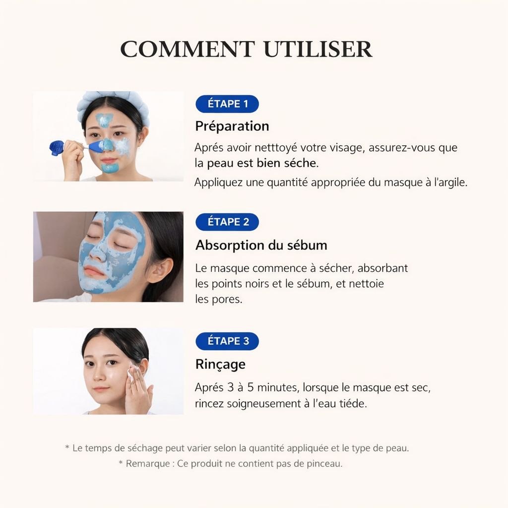 Masque Bleu Medicube | Anti-Imperfections & Anti-Boutons + Pinceau Offert