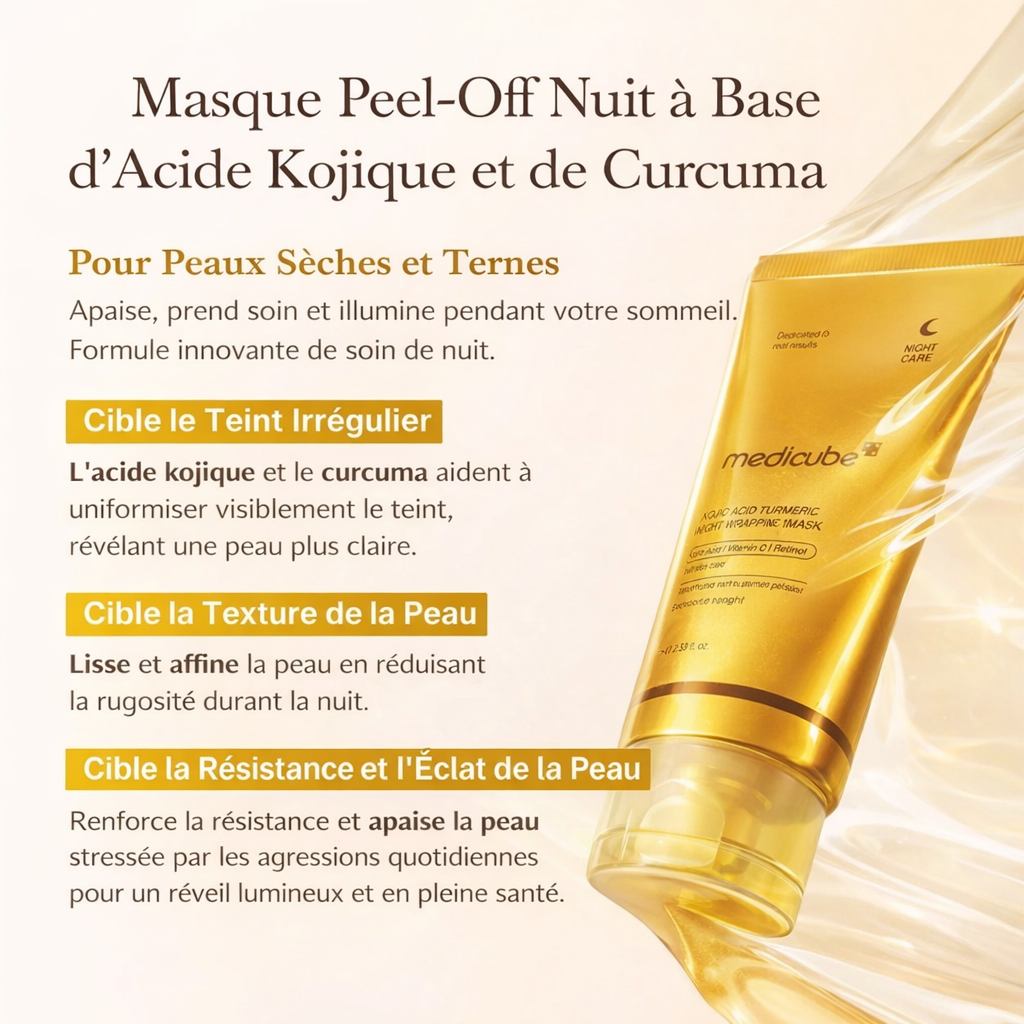 Masque de nuit Medicube – Kojic Acid & Curcuma